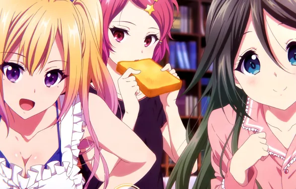Musaigen no Phantom World, Koito Minase, Reina Izumi, Mai Kawakami
