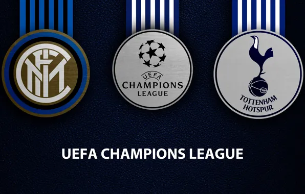 Wallpaper, sport, logo, football, Inter Milan, UEFA Champions League, Tottenham Hotspur, Internazionale Milano