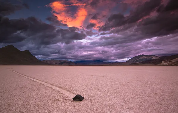 Картинка закат, пустыня, United States, Nevada