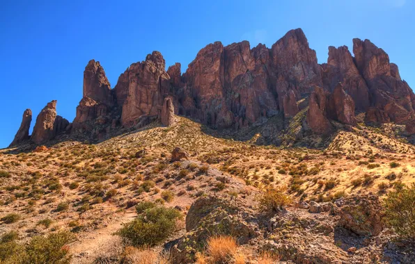 Камни, скалы, Аризона, USA, США, Arizona