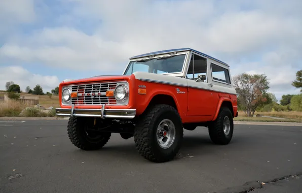 Картинка асфальт, Ford, 1971, Wagon, Bronco, Baja Edition, Stroppe