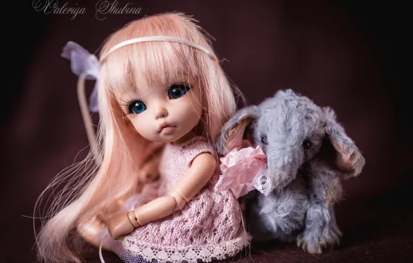 Игрушки, кукла, мишка