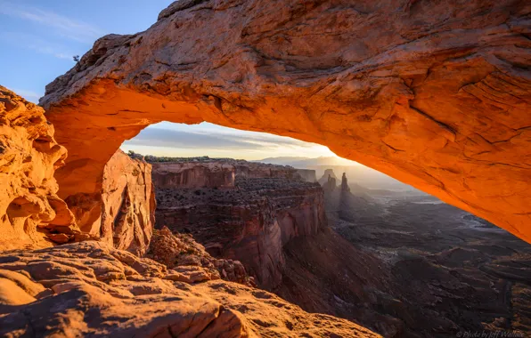 Каньон, Mesa Arch, Jeff Wallace, Glow and Shadows