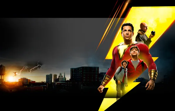 Фон, фантастика, ночной город, постер, комикс, DC comics, Марк Стронг, Mark Strong