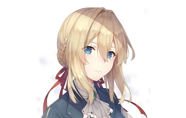 Девушка, портрет, киборг, Violet Evergarden