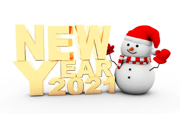 Новый год, снеговик, new year, happy, snowman, 2021
