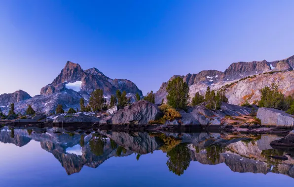 Горы, природа, озеро, красота, USA, США, Wilderness, Ansel Adams
