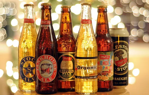 Картинка фон, пиво, бутылки