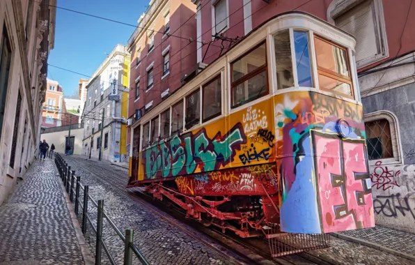 Portugal, Lisbon, funicular