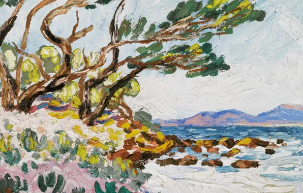 Пейзаж, картина, Francis Picabia, Франсис Пикабиа, Остров Сент-Маргерит