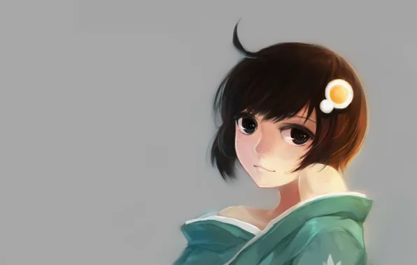 Девушка, кимоно, bakemonogatari, araragi tsukihi, истории чудовищ