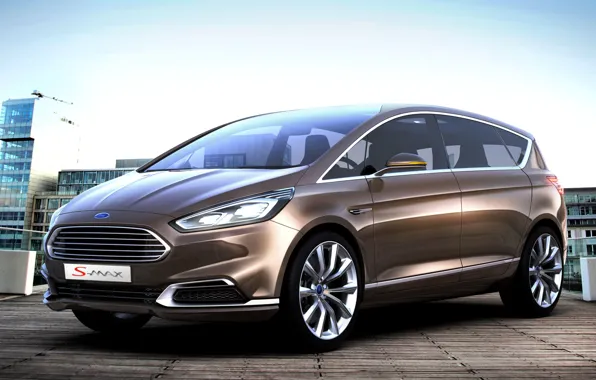 Concept, Ford, Front, Three, S-Max, Quarter