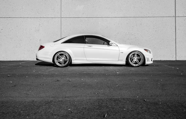 Картинка Mercedes, white, side, V12, CL600