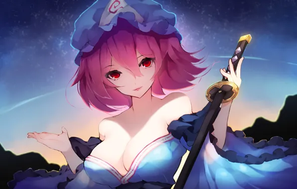 Девушка, Меч, Touhou, Тохо, Тоухоу