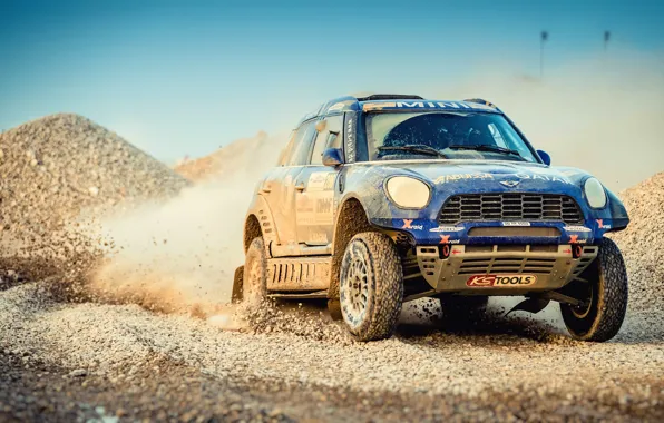 Mini, Пыль, Спорт, Скорость, Гонка, Гравий, Rally, Внедорожник