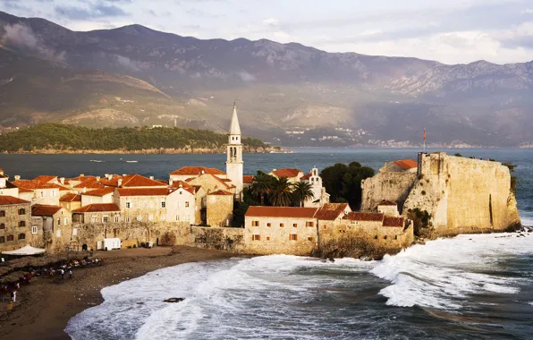 Море, вода, пейзаж, дома, sea, landscape, water, houses