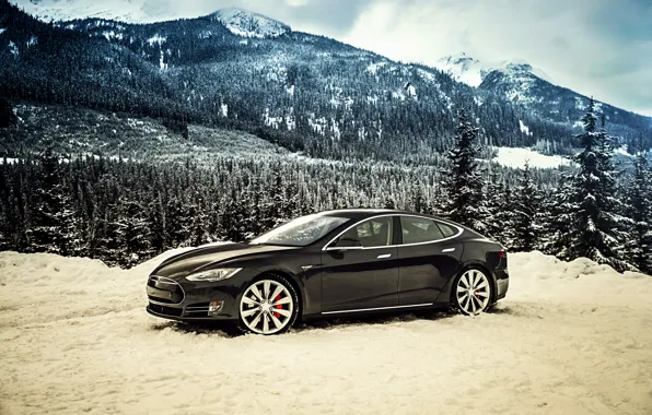 Картинка Tesla, Model S, 2014, тесла, P85D