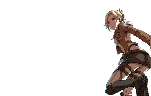 Аниме, anime, sasha, атака титанов, микаса, attack on titan, mikasa, саша