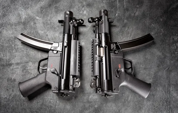 Картинка фон, Германия, пара, Heckler &ampamp; Koch, Пистолет-пулемёт, MP5