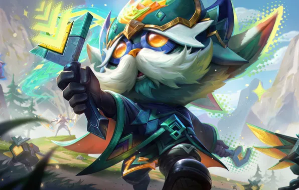 Картинка game, персонажи, League of Legends, лол, LoL, Лига Легенд, Riot Games, Heimerdinger