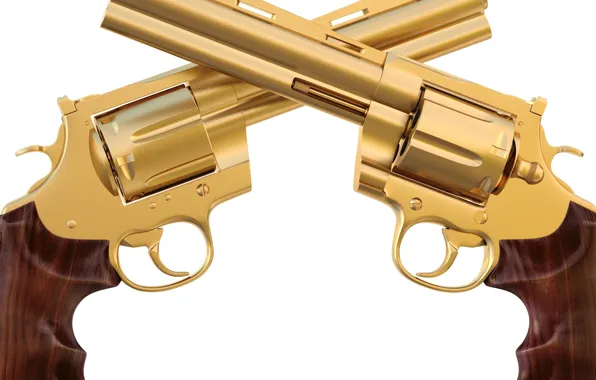 Gold, timber, revolver