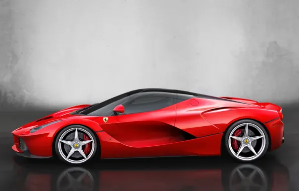Авто, тачка, Ferrari, феррари, вид сбоку, 2013, LaFerrari