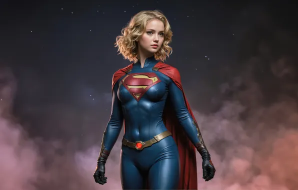 Картинка supergirl, nightfall, justice