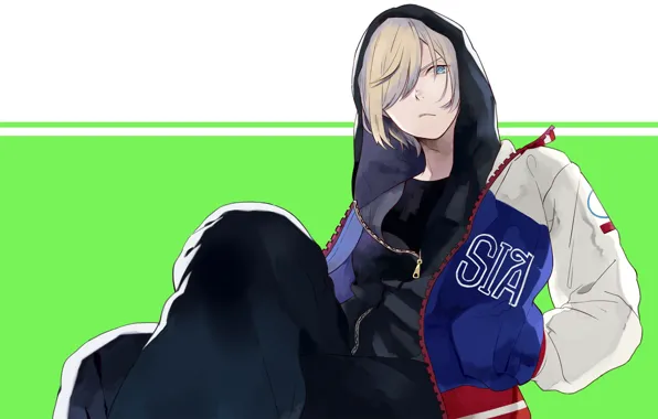 Капюшон, ветровка, Юрий на льду, Юрий Плеседский, Yuri On Ice, спортцмен