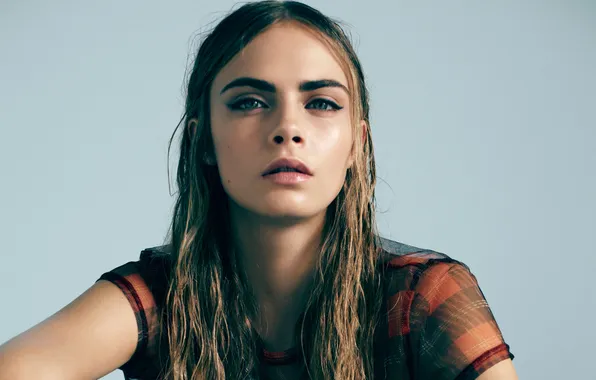 Фон, портрет, актриса, красотка, Cara Delevingne, Кара Делевинь