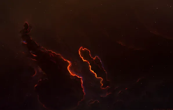 Звезды, Космос, Туманность, Стиль, Fantasy, Арт, Stars, Space
