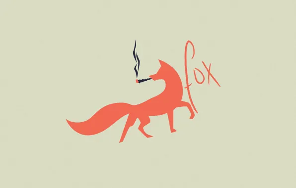 Картинка дым, лиса, травка, лисичка, fox, марихуанна, фокс, оранжевая лиса