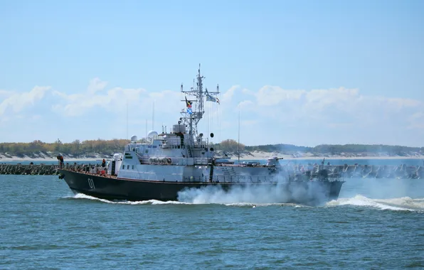 Выход в море, патрульный корабль, Береговая Охрана, шифр Светляк