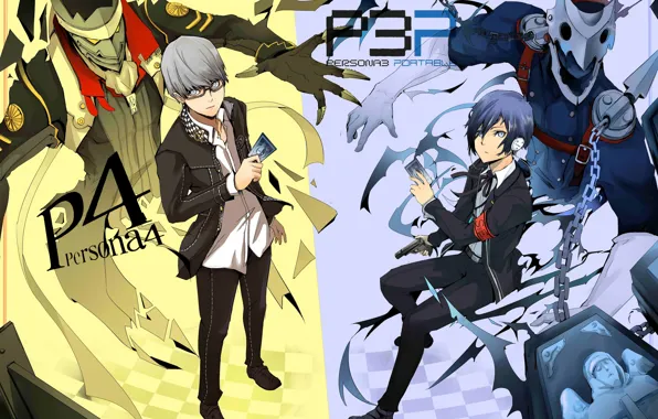 Существа, парни, Persona 3, Персона