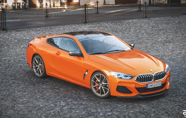 BMW, Машина, Оранжевый, Coupe, Рендеринг, BMW 8 Series, M850i, Zoki Nanco