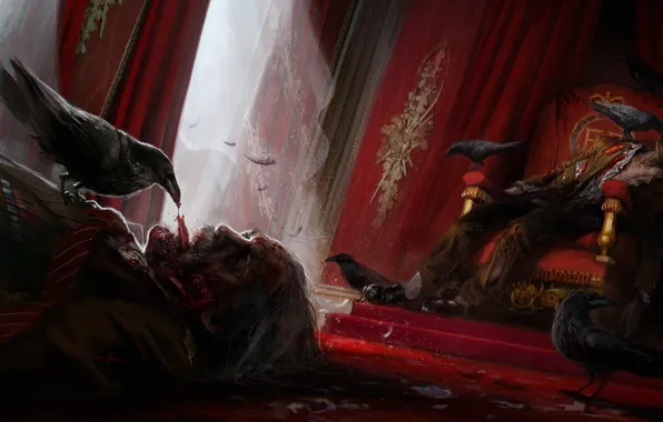 Blood, game, military, dead, Microsoft Windows, raven, Ubisoft, Nintendo
