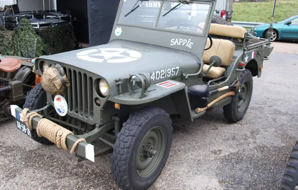 Car, star, army, Jeep