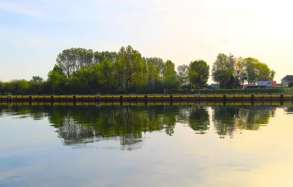 Sea, lake, island
