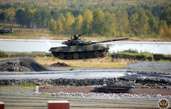 Картинка вода, танк, полёт, Россия, невесомость, т-90