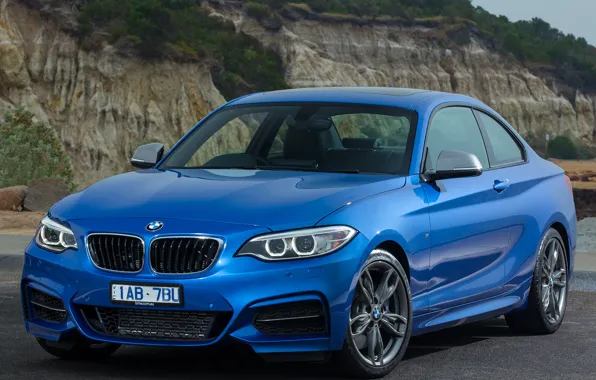 Картинка bmw, blue, coupe, m235i