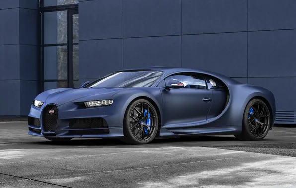 Стоянка, суперкар, bugatti, автомобиль, chiron