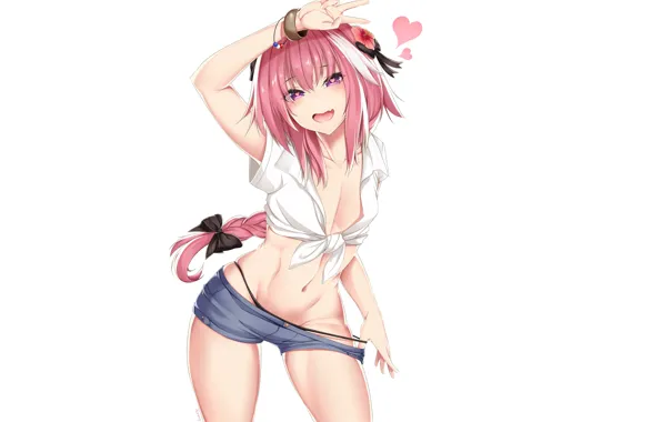 Улыбка, шорты, топик, Fate - Apocrypha, Судьба Апокриф, Астольфо
