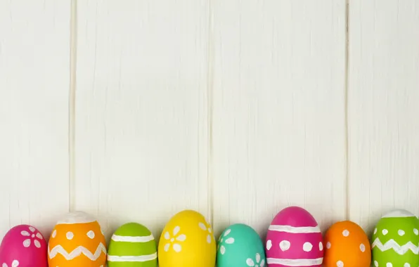 Картинка яйца, colorful, Пасха, happy, wood, spring, Easter, eggs