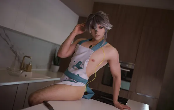 Стиль, парень, косплей, cosplay, Геншин Импакт, Грейсон, GraysonFin cosplay, GraysonFin