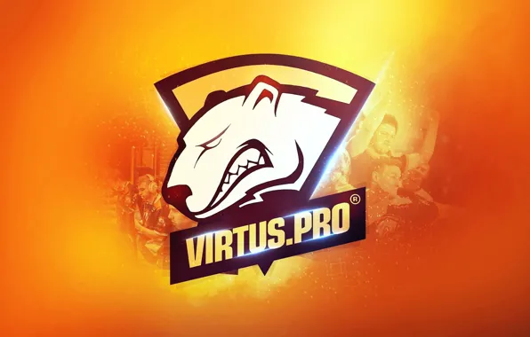Logo, team, csgo, cs go, orange background, virtus pro, virtuspro, виртуса