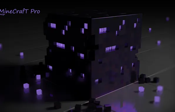 Minecraft, obsidian, violet block, purple block