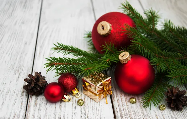 Картинка украшения, шары, Новый Год, Рождество, christmas, balls, wood, merry