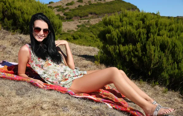 Girl, legs, beautiful, model, brunette, glasses, cute