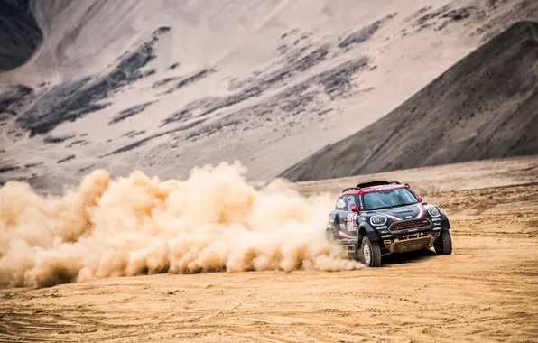 Песок, Mini, Пыль, Спорт, Пустыня, Скорость, Гонка, Rally