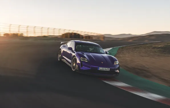 Картинка Porsche, Taycan, 2024, Porsche Taycan Turbo GT Weissach Package