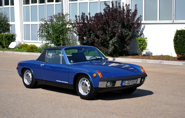 Картинка синий, Porsche, Volkswagen, тарга, 914, VW-Porsche, купе-родстер, (1969―1976)